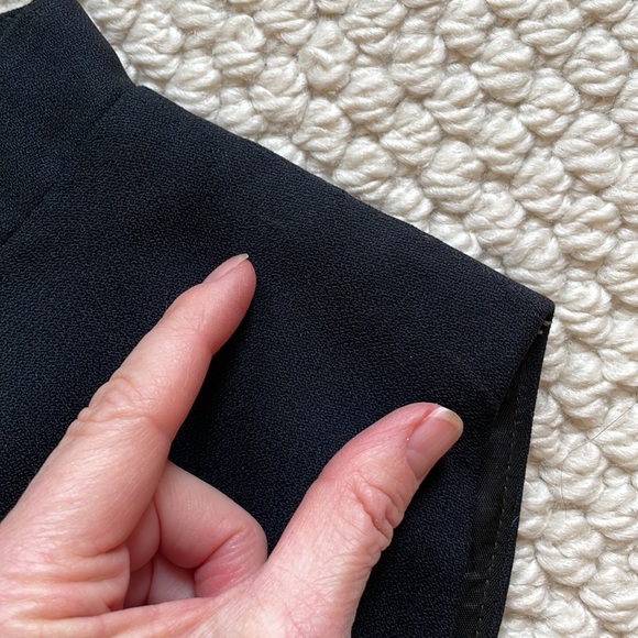 Vintage black mini dress with gold waistband - Picture 13 of 15